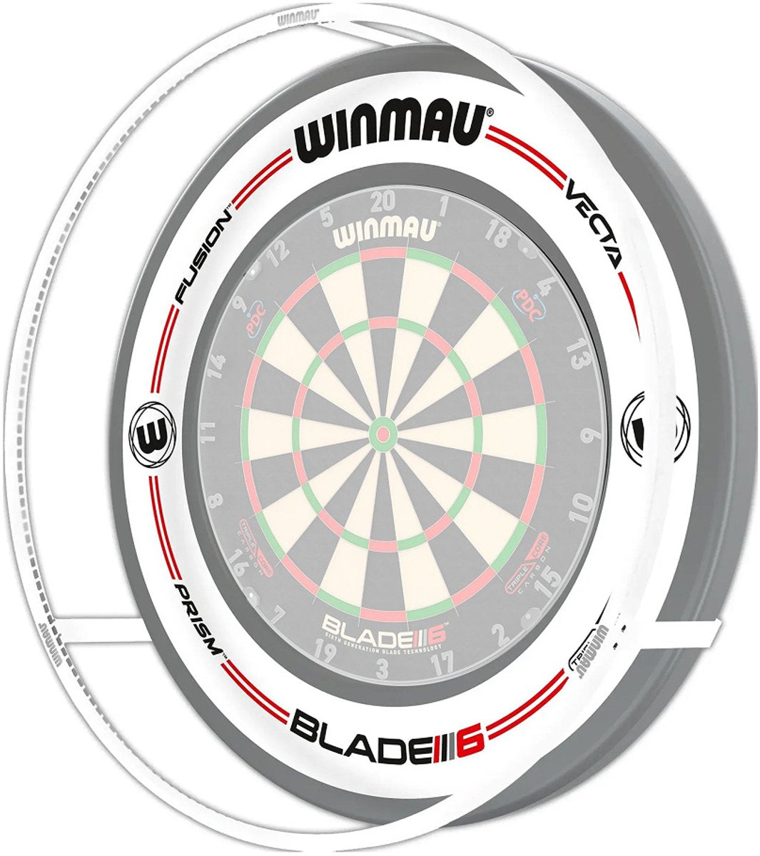 Winmau Plasma Ice Light Pro-Line Surround Bundel wit