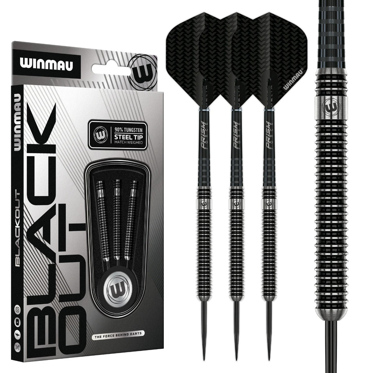 Winmau Blackout 1 90% Dartpijlen