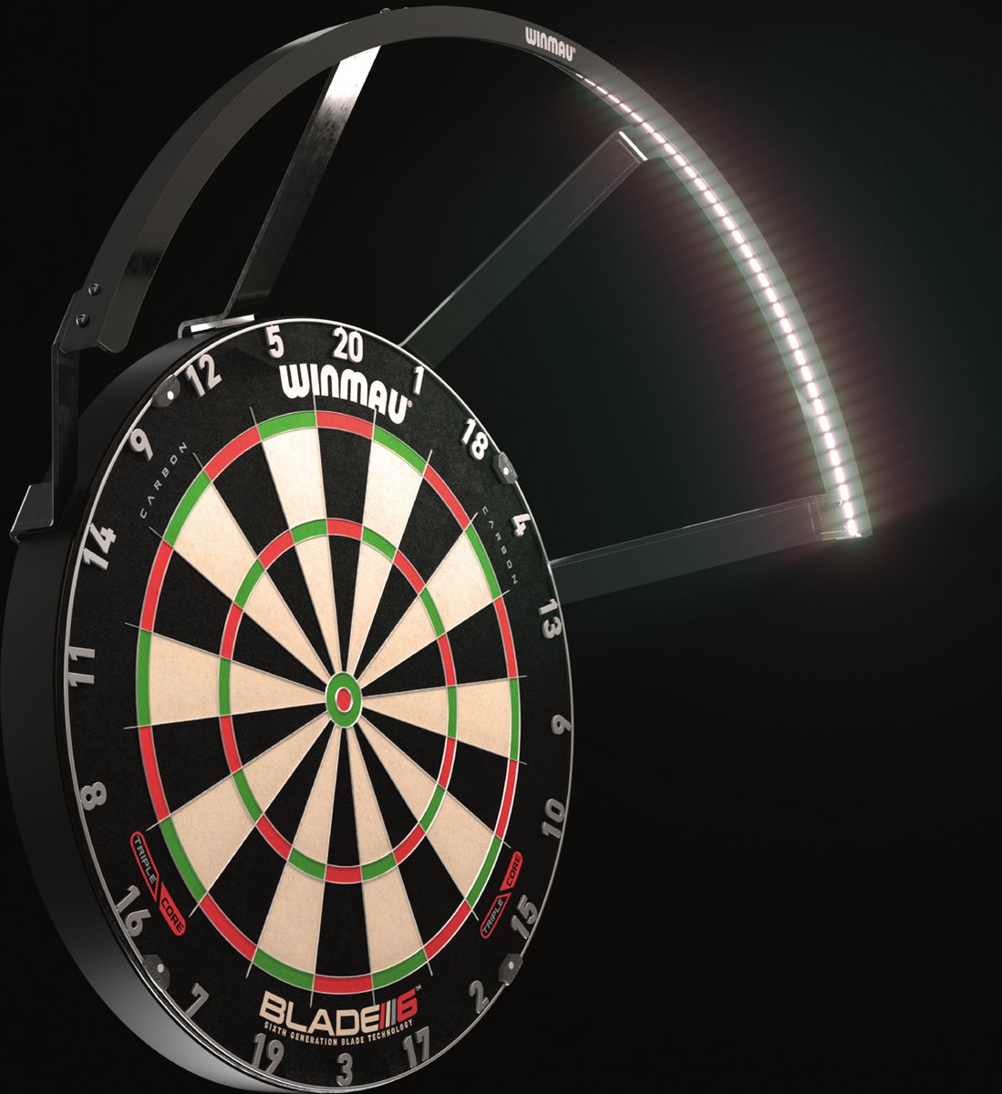 Winmau Polaris 120° Dartbord Verlichting (detail 2)