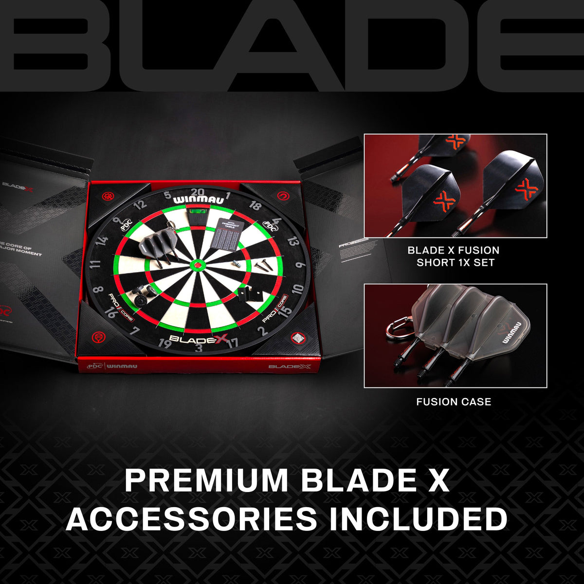 Winmau Blade X Officieel PDC Dartbord (detail 10)