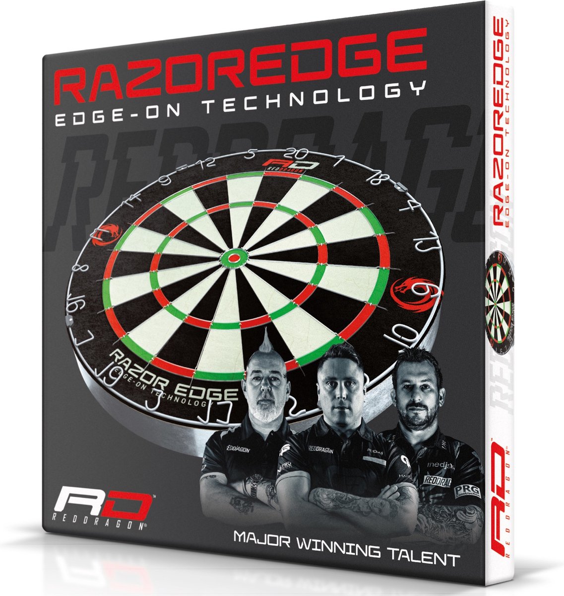 Red Dragon Razoredge - Professioneel Dartbord (detail 2)