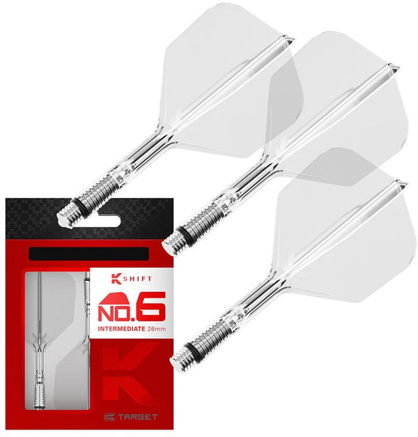 Target K-Shift Clear NO6 Short - Dart Flights