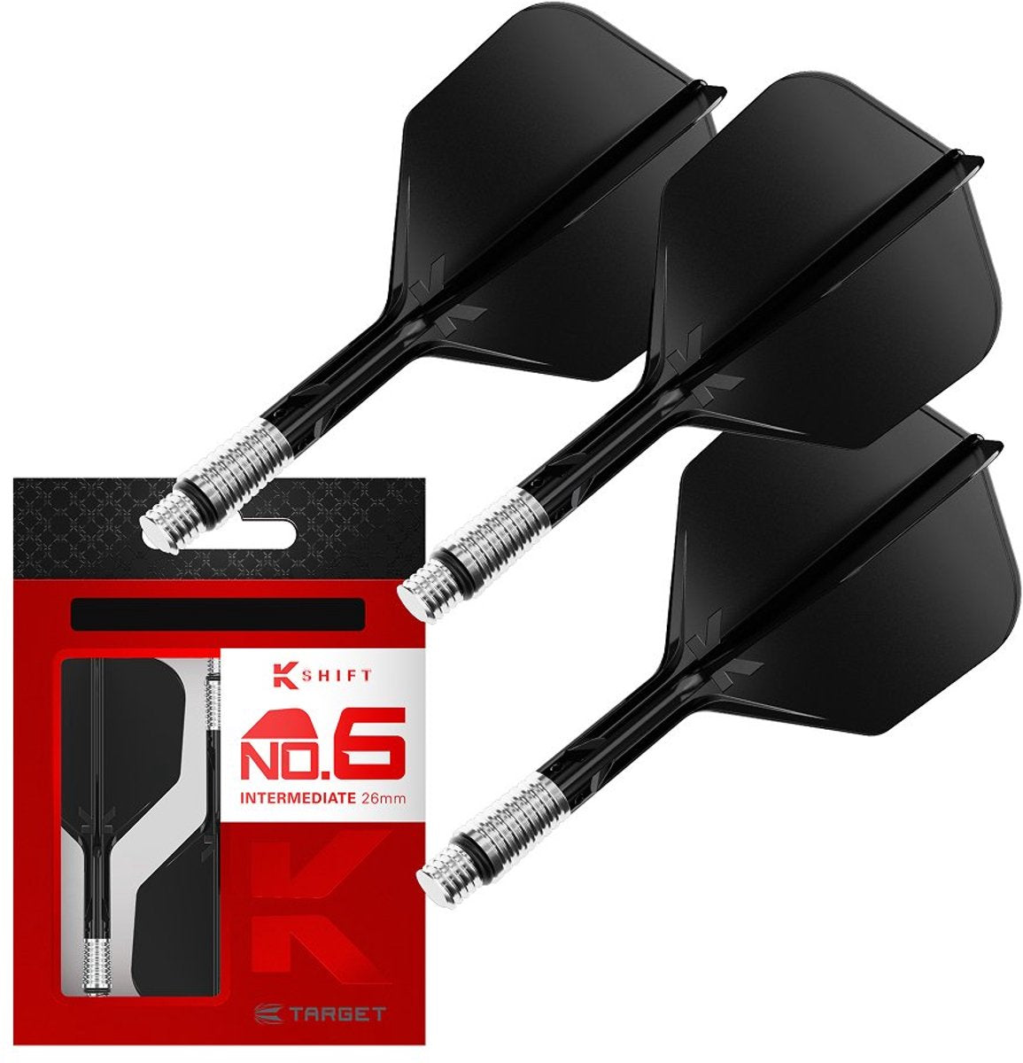 Target K-Shift Black NO6 Medium - Dart Flights