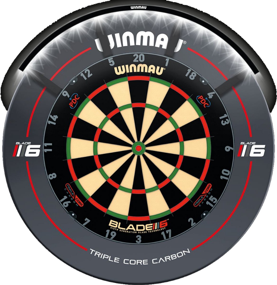 Winmau Polaris 120° Dartbord Verlichting (detail 1)
