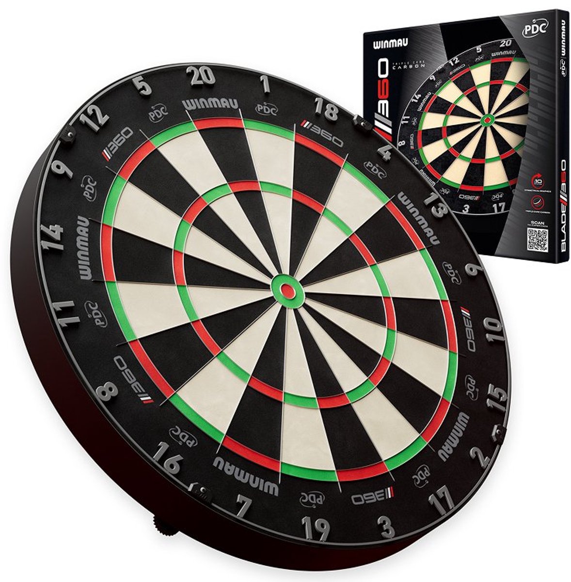 Winmau Blade 360 dartbord (detail 1)
