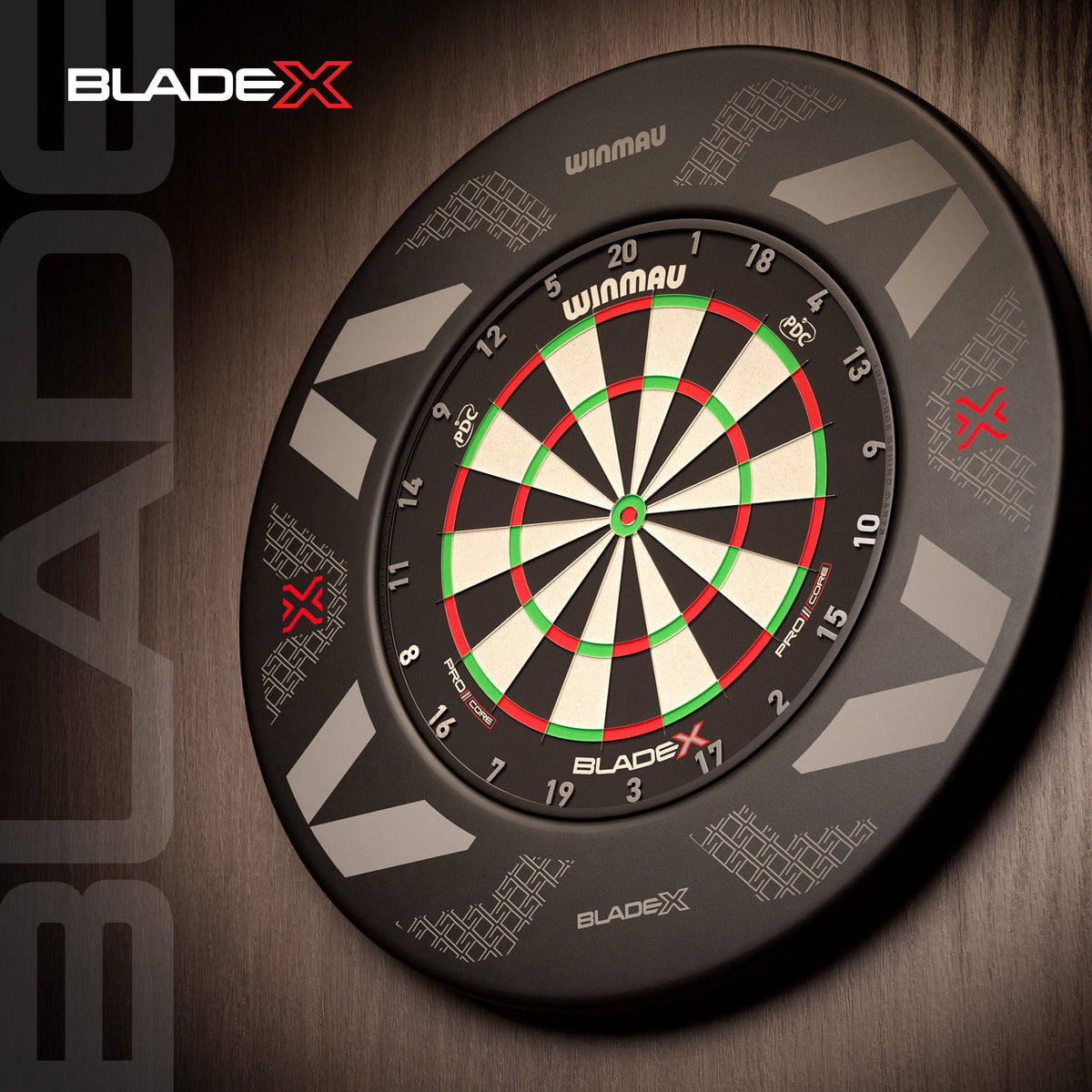 Winmau Blade X Officieel PDC Dartbord (detail 11)