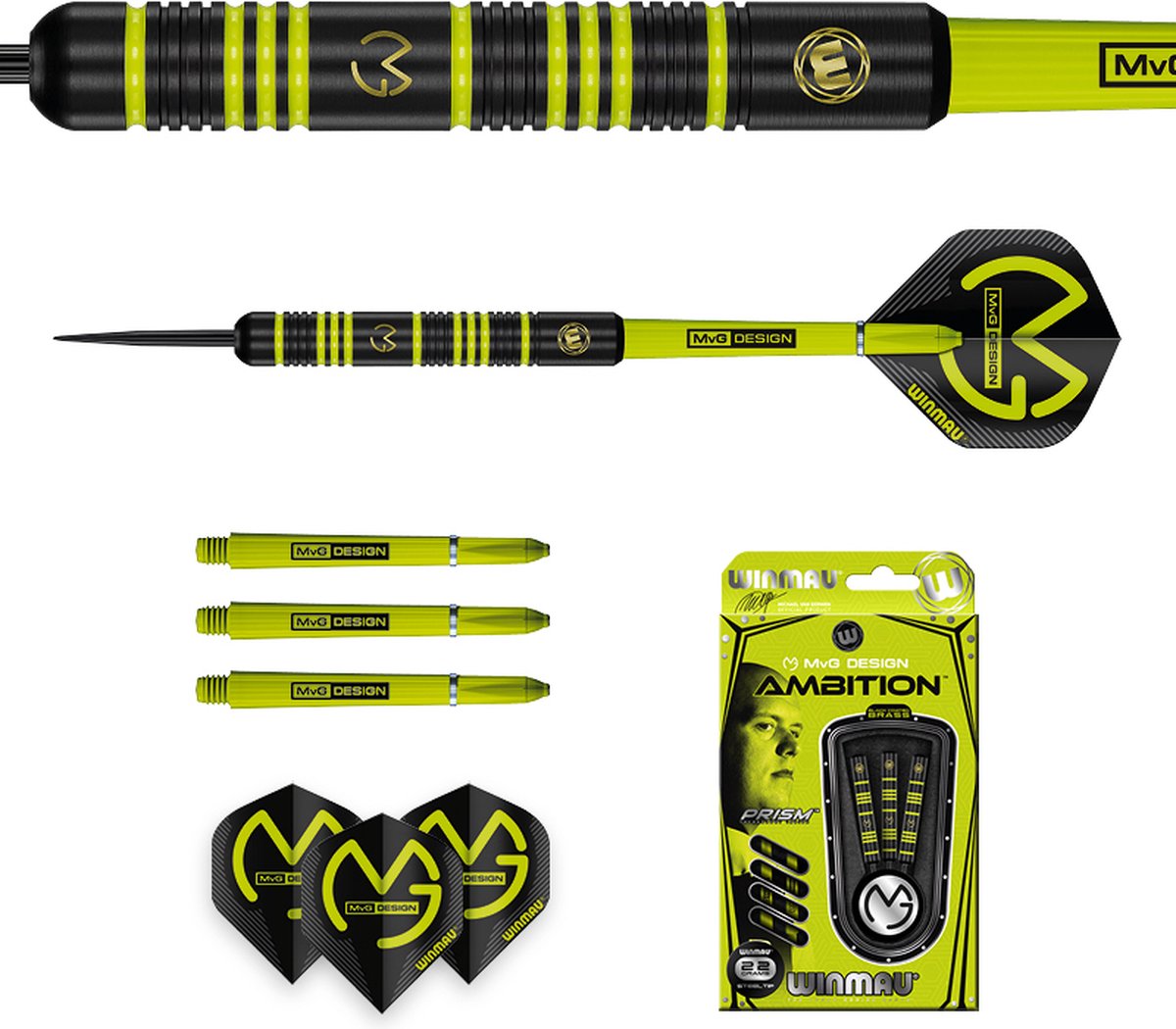Winmau Michael van Gerwen Ambition Dartpijlen (detail 2)