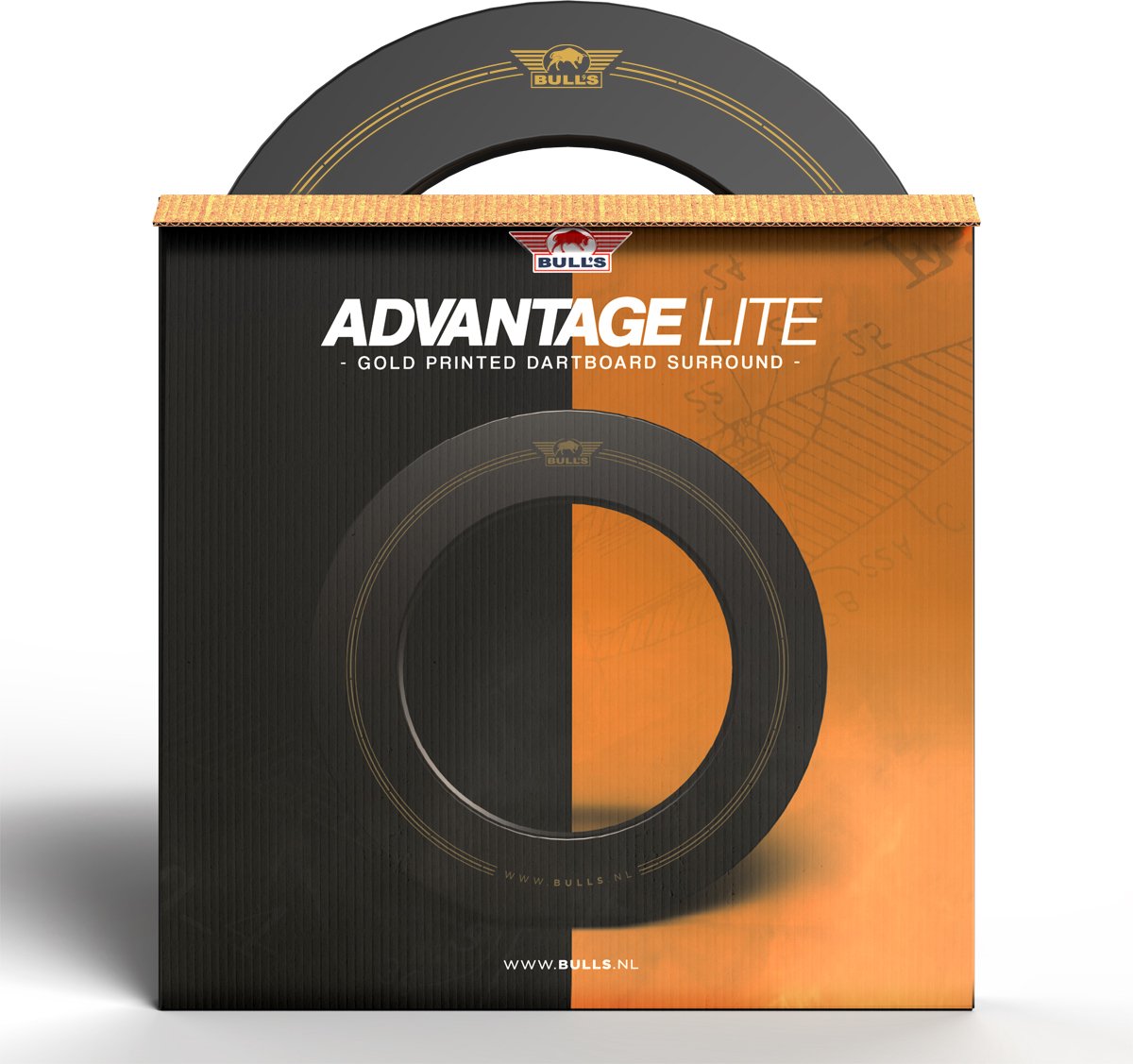Bull's Advantage Lite Dart Surround Zwart/Goud (detail 2)