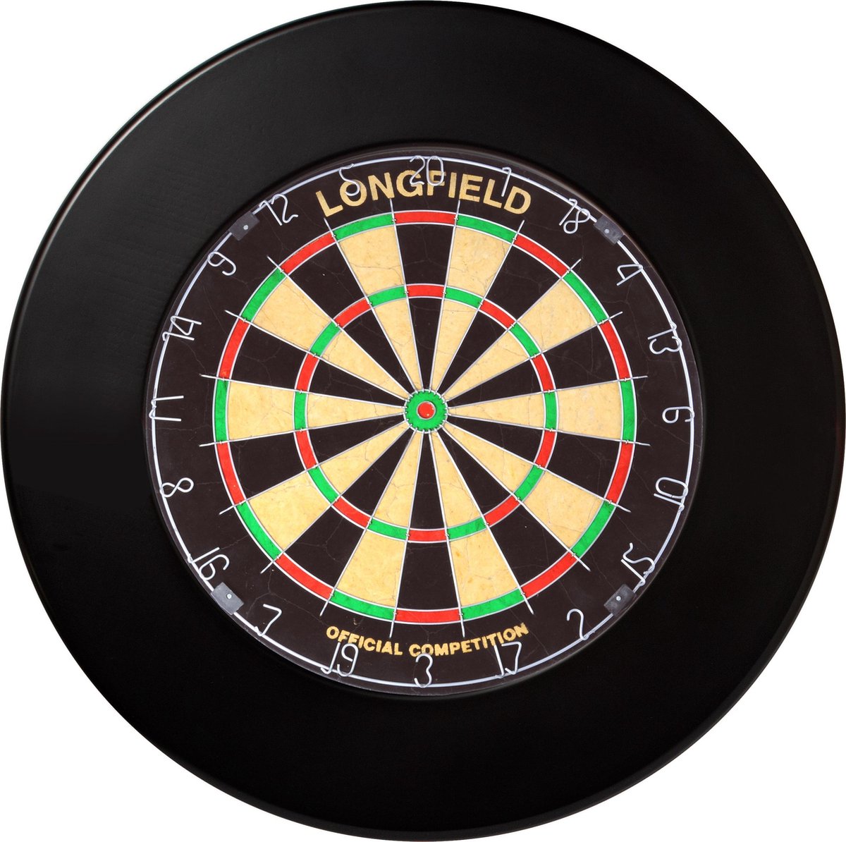 Longfield PU dartbord surround zwart (detail 1)