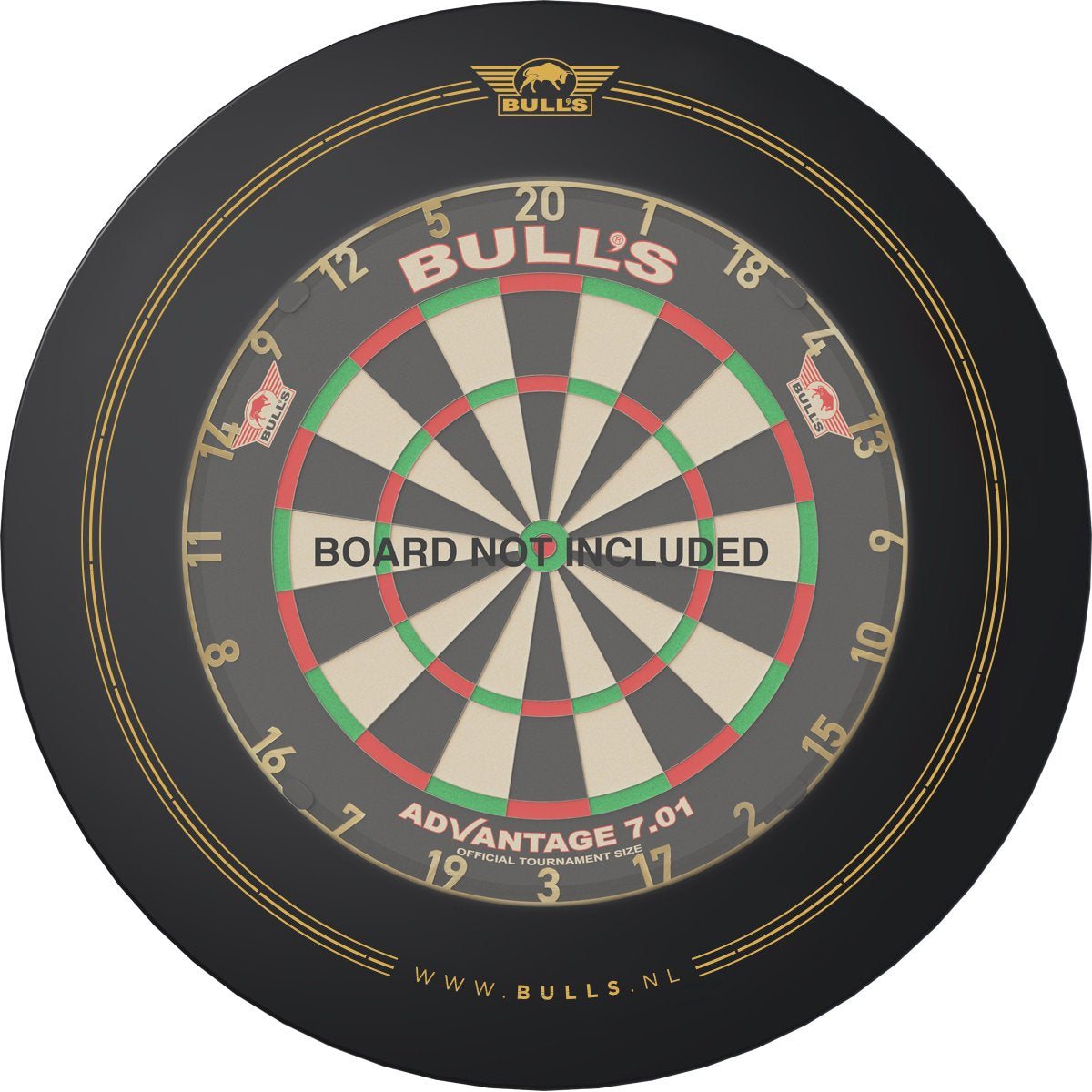 Bull's Advantage Lite Dart Surround Zwart/Goud (detail 1)