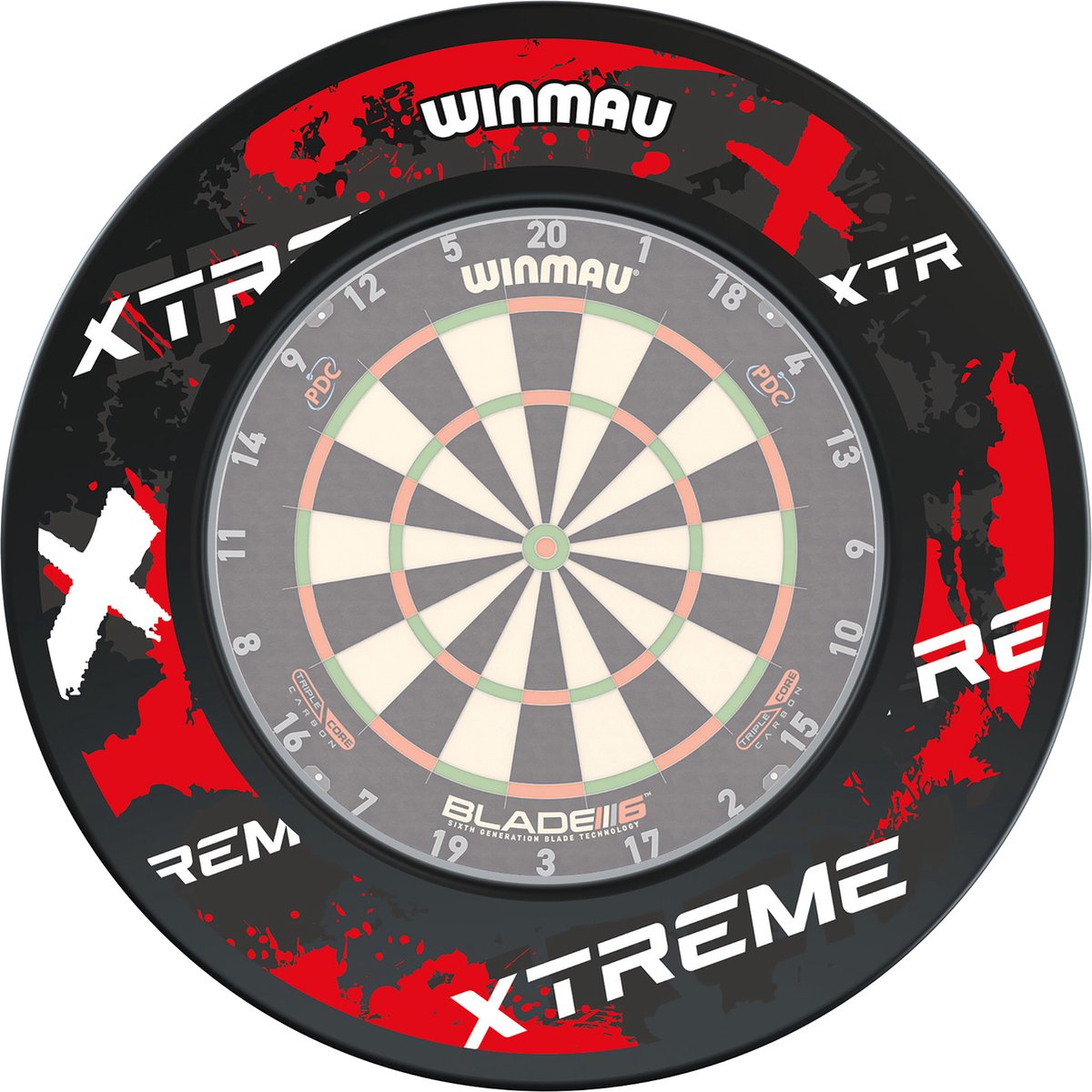 Winmau Dart Surround Xtreme Red (detail 1)