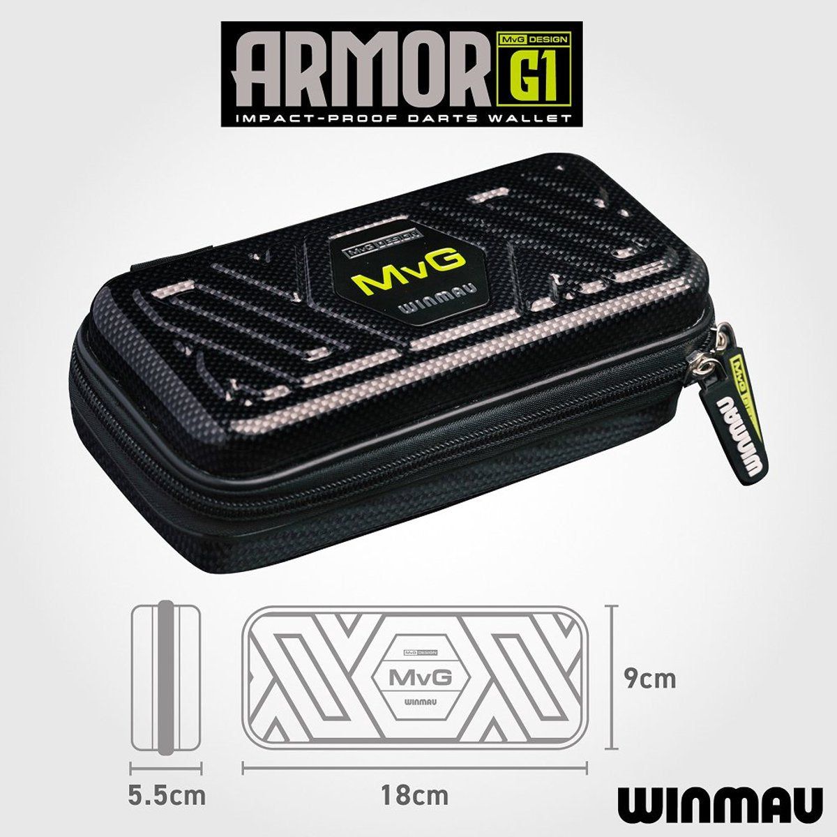 Winmau Michael van Gerwen G1 Armor - Dart Case (detail 1)
