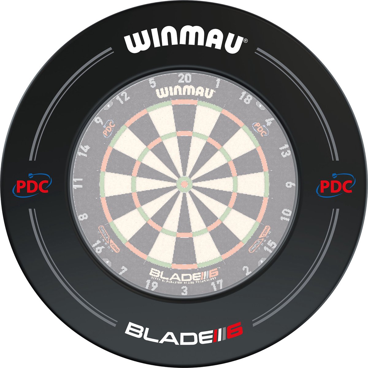 Winmau PDC Dart Surround Zwart (detail 1)