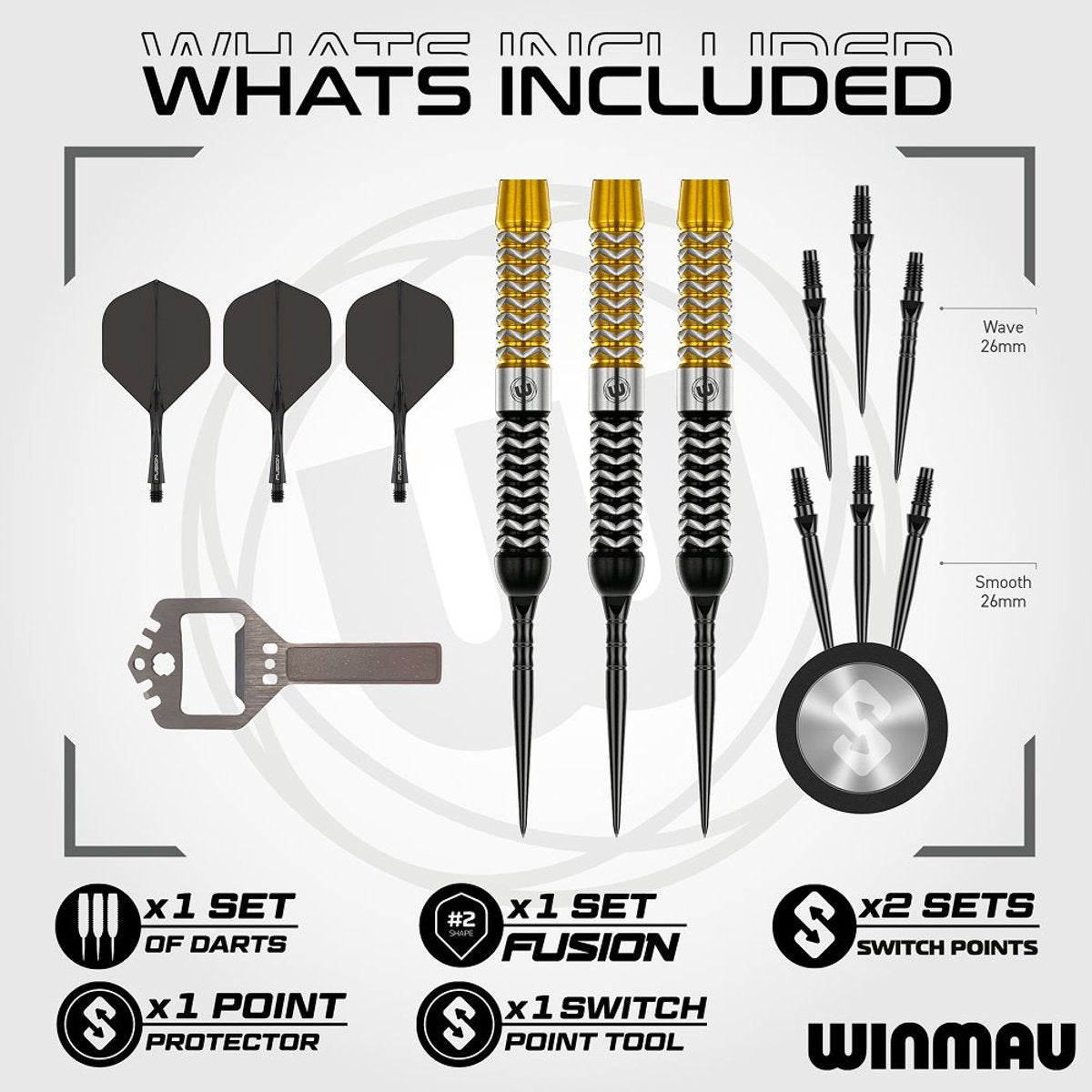 Winmau Exion Parallel Switch Point 90% Dartpijlen (detail 14)