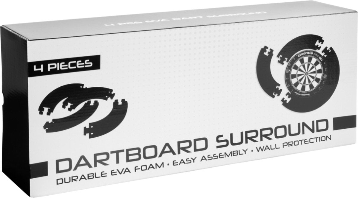 Longfield Dartbord Surround Zwart 4 delig (detail 4)