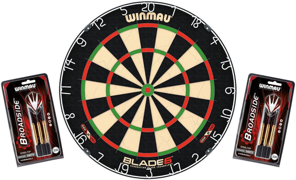 Winmau Blade 6 Dartbord - Inclusief 2 stalen dartsets