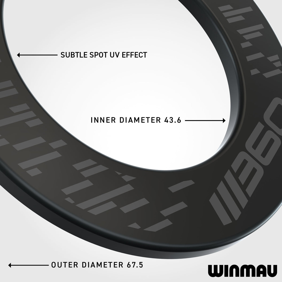 Winmau 360 Dart Surround Zwart (detail 4)