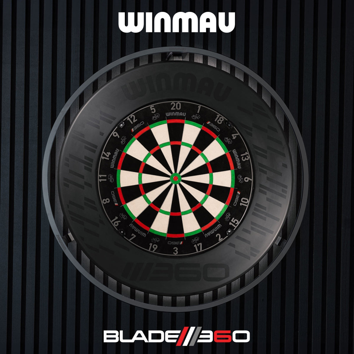 Winmau 360 Dart Surround Zwart (detail 6)