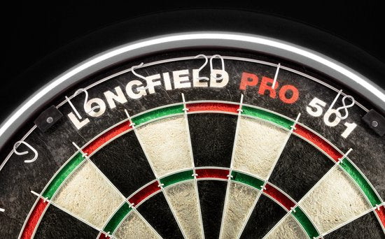 Longfield Dartbord Surround Zwart met LED Verlichting (detail 2)