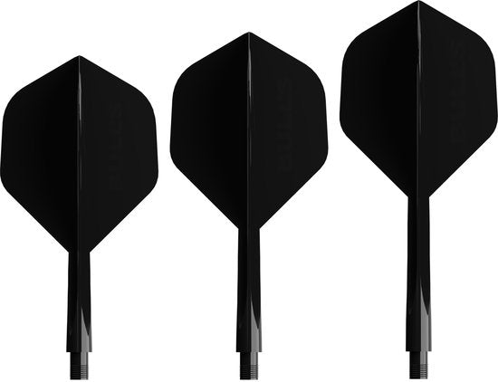 Bull's Union Pro Flight System - Medium - Zwart - Shaft & Flight in 1 (detail 2)