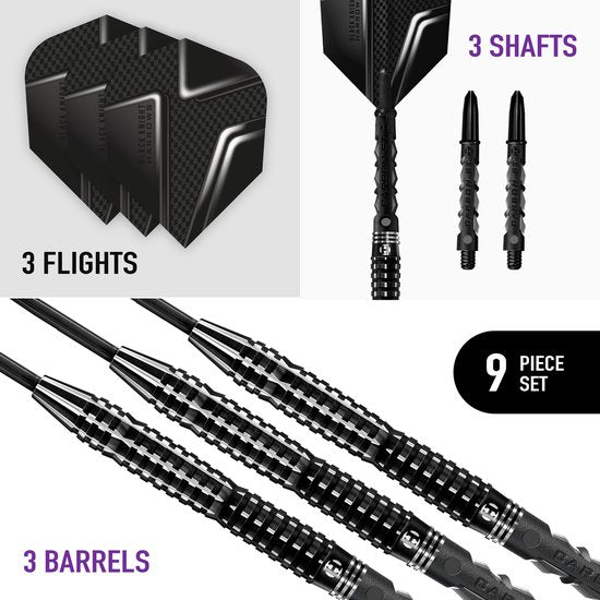 Harrows Black Knight 90% - Dartpijlen (detail 3)