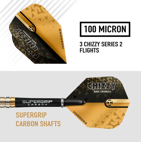 Harrows Chizzy Series 2 90% tungsten Dartpijlen (detail 2)