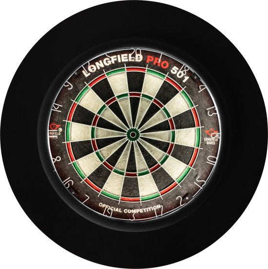 Longfield Dartbord Surround Zwart met LED Verlichting (detail 1)