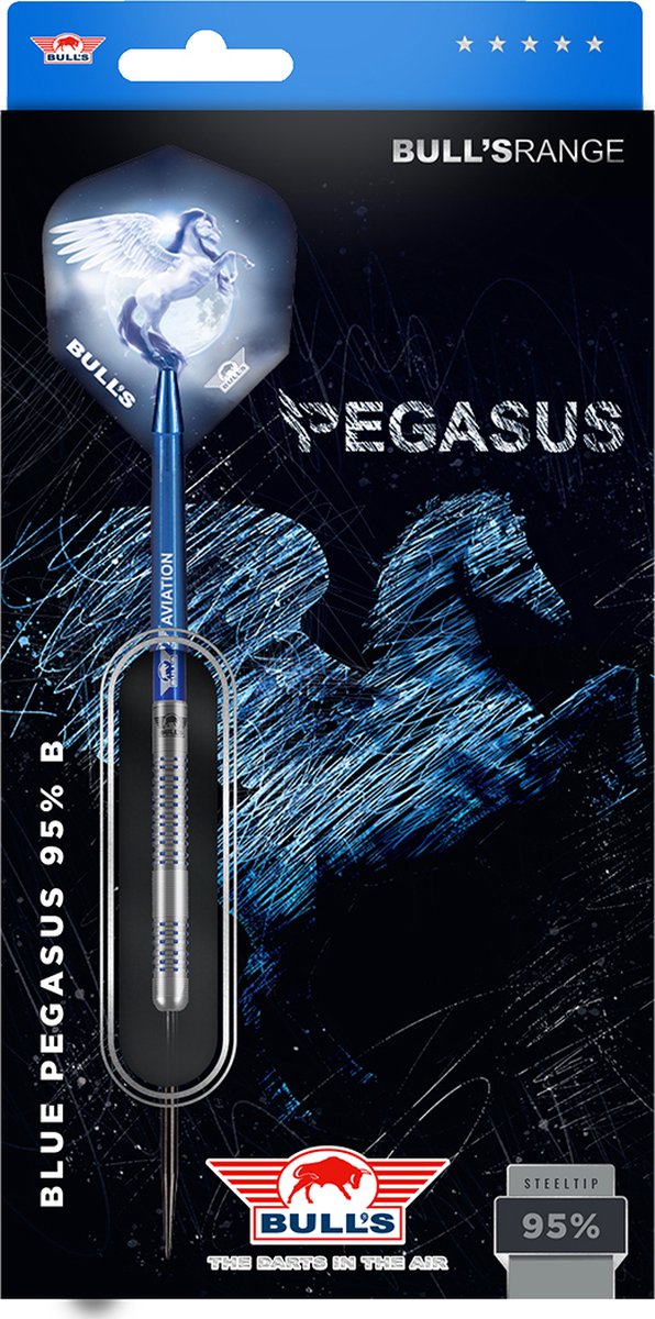 Bull's Blue Pegasus B 95% Dartpijlen (detail 4)