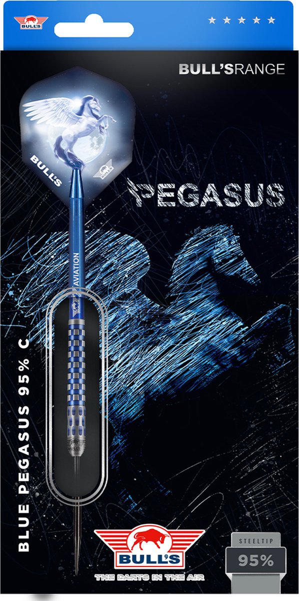 Bull's Blue Pegasus 95% C Dartpijlen (detail 5)