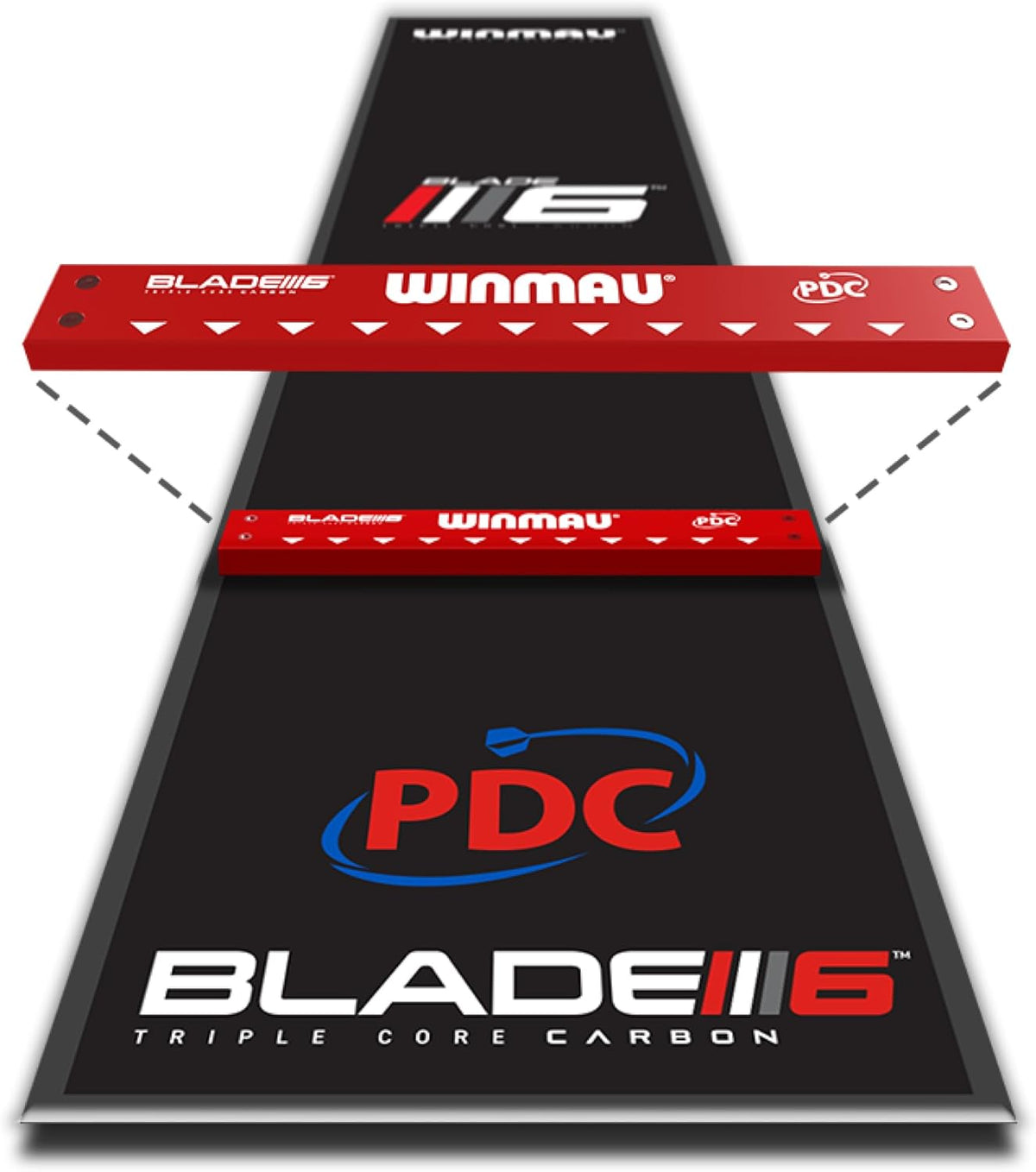 Winmau Pro Zone Precision Blade 6 Soft Feel Dartmat (detail 1)