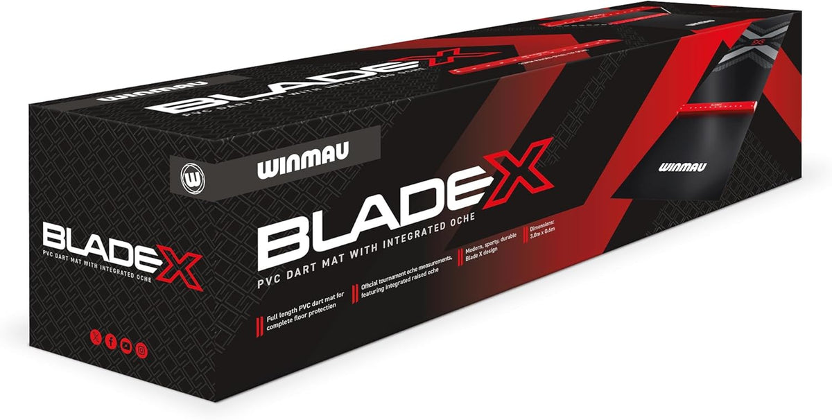 Winmau pro zone Blade X dartmat met oche (detail 4)