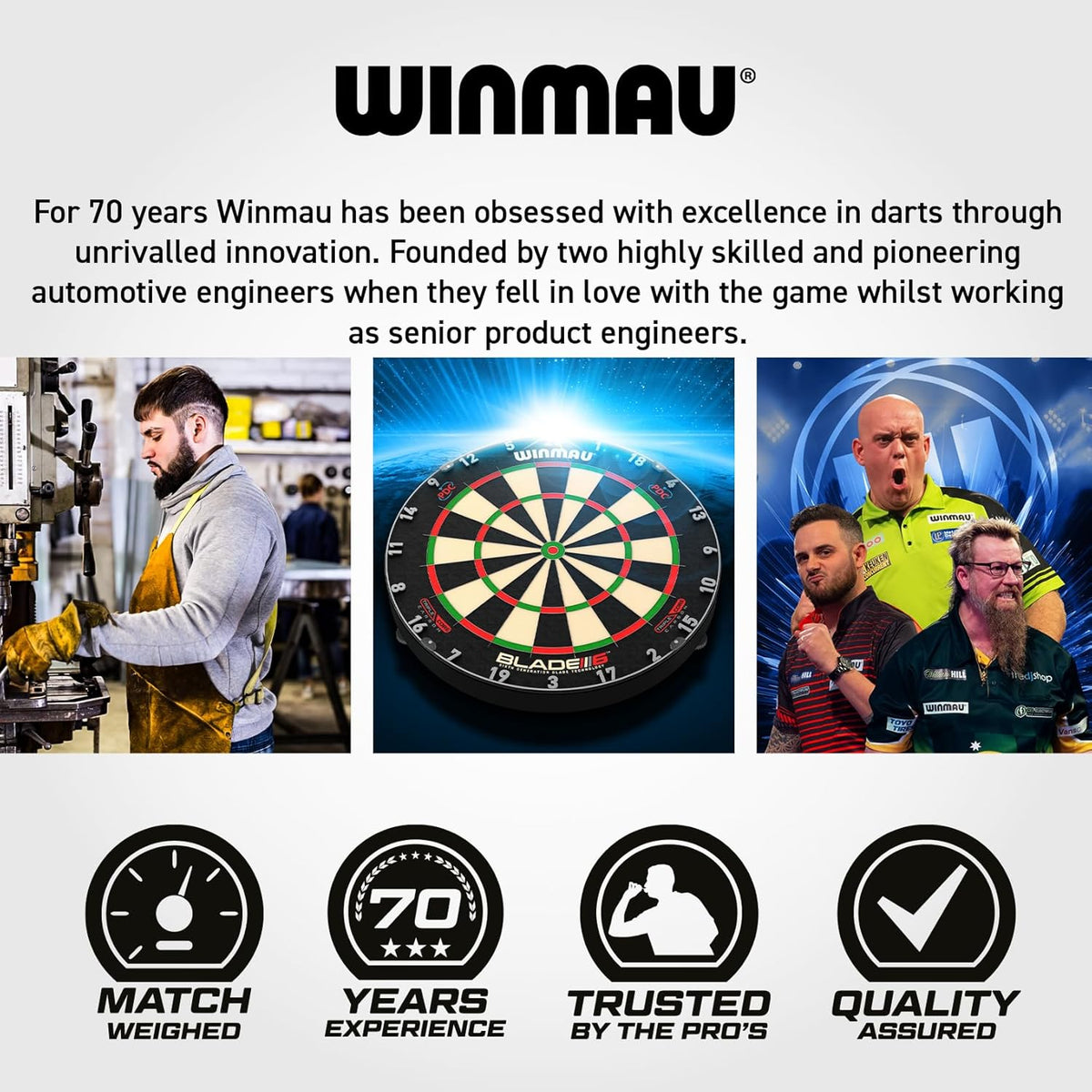 Winmau Pro Zone Precision Blade 6 Soft Feel Dartmat (detail 6)