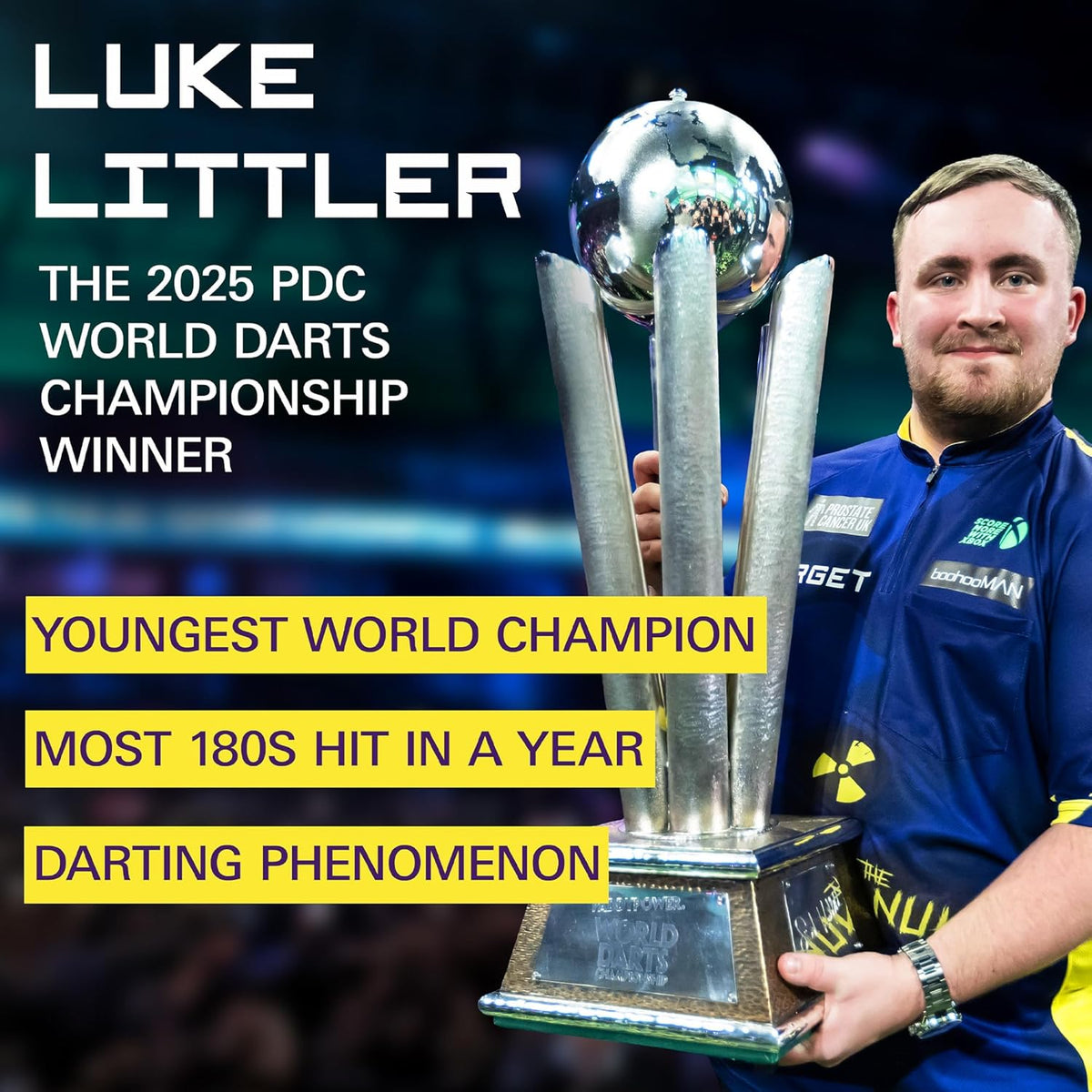 Target Luke Littler World Champion 2025 TOR Dartbord Surround Set - Dartset (detail 5)
