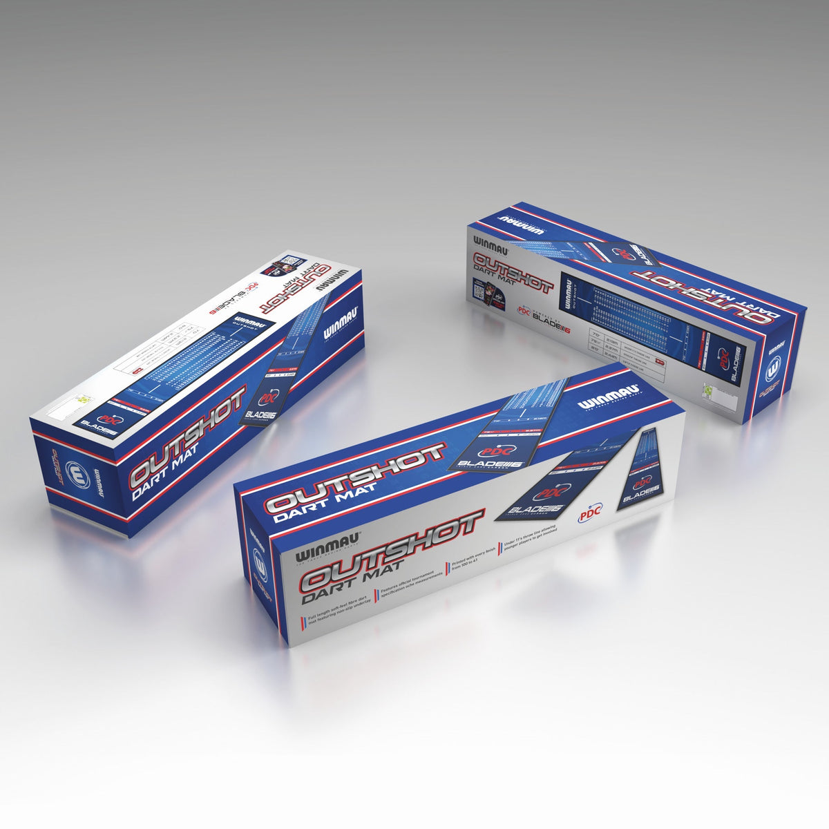 Winmau Blade 6 Outshot Heavy Duty Dartmat (detail 3)