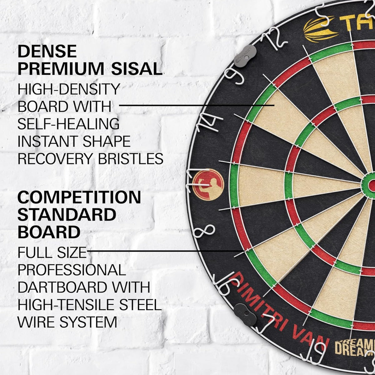 Target Dimitri van den Bergh Dartbord Set (detail 1)