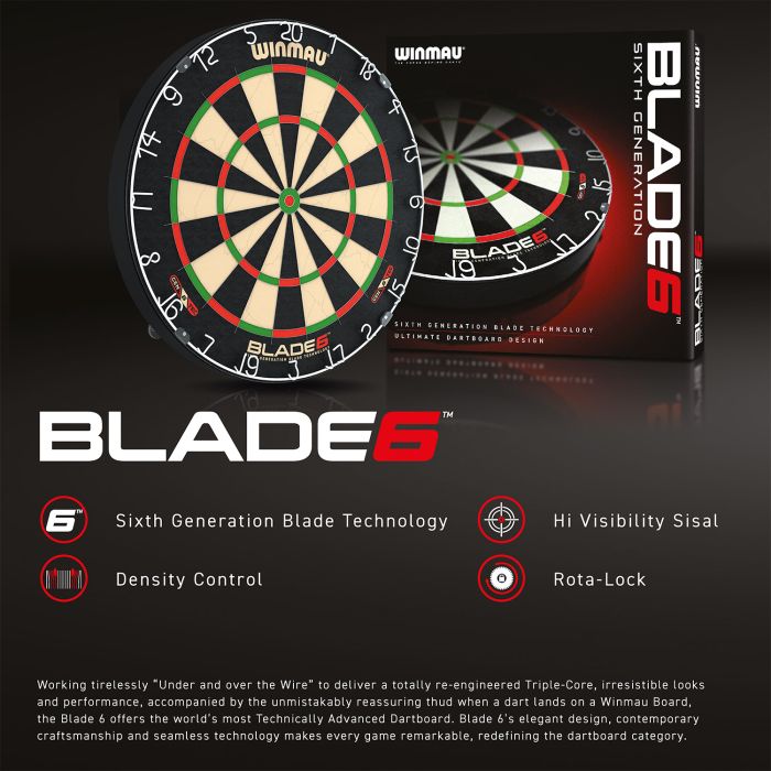 Winmau Blade 6 Dartbord (detail 5)