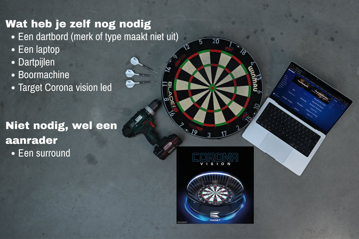 Autodarts set voor Target Corona Licht Ring (detail 6)