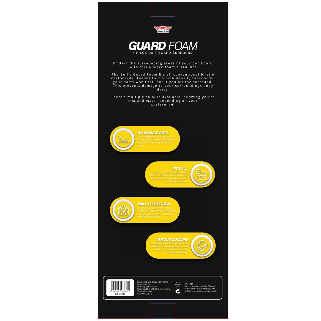 Bull's Guard 4-piece Dart Surround Black (detail 4)