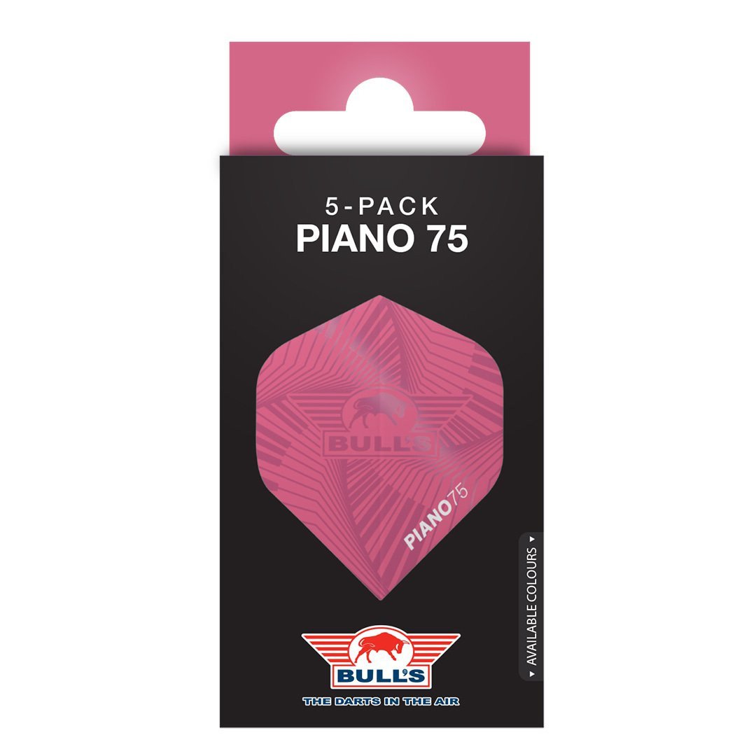 Bull's Piano 75 No.2 Flights 5-Pack Pink