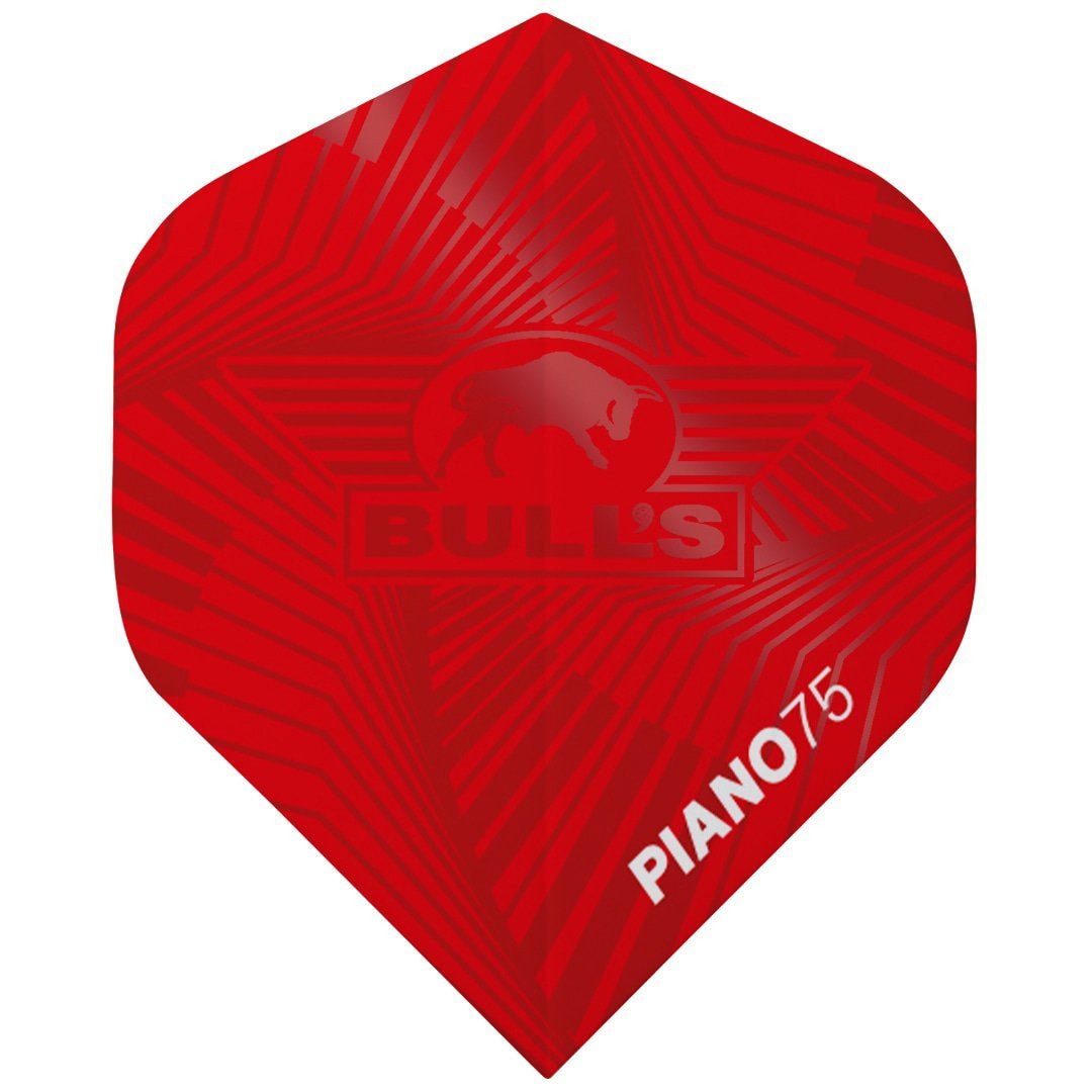 Bull's Piano 75 No.2 Flights 5-Pack Red (detail 1)