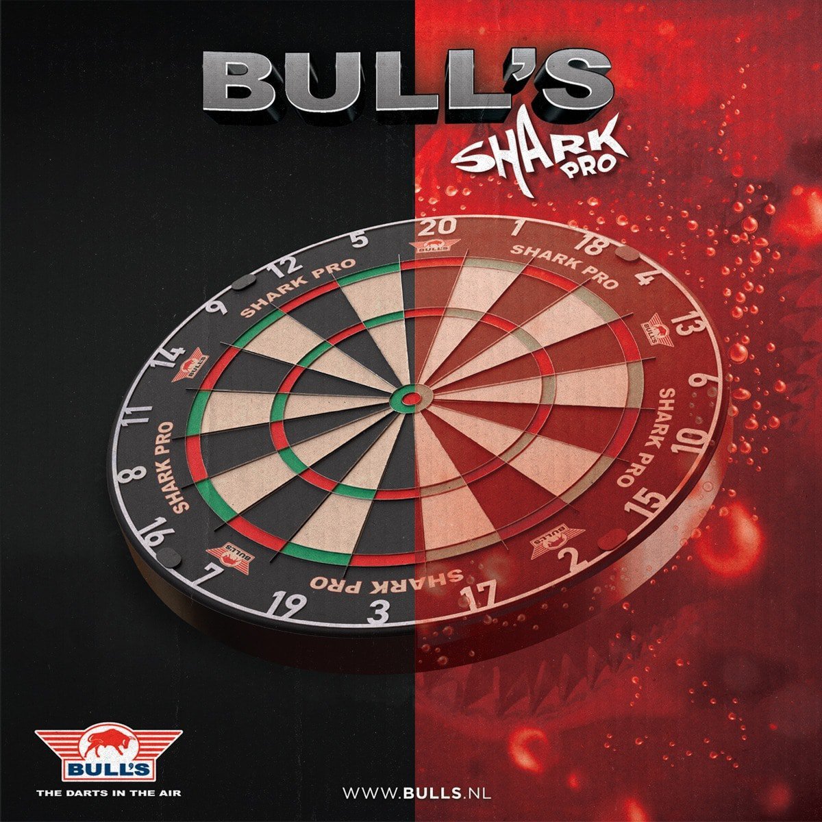 Bull's Shark Pro Dartbord (detail 5)
