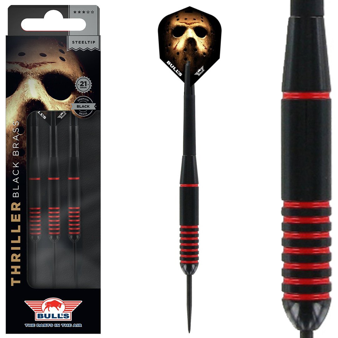 Bull's Thriller Black Brass Dartpijlen