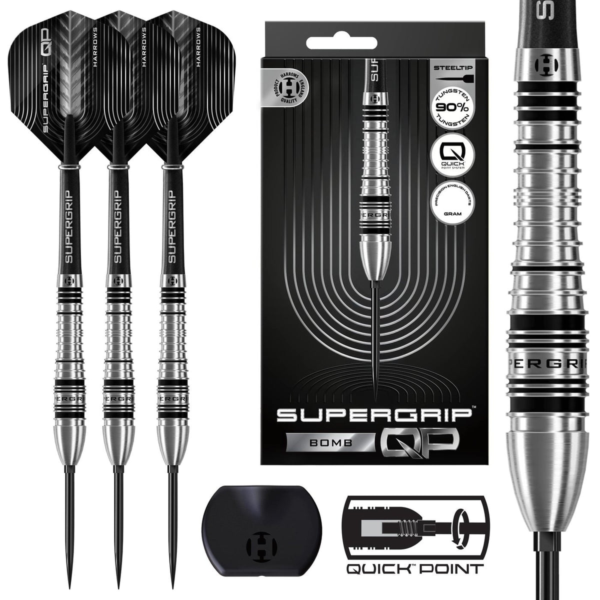 Harrows Supergrip Bomb Quick Point 90%