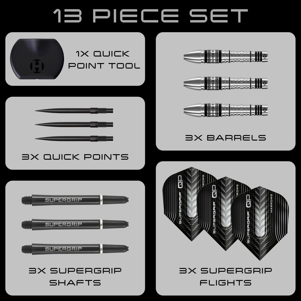 Harrows Supergrip Bomb Quick Point 90% (detail 1)