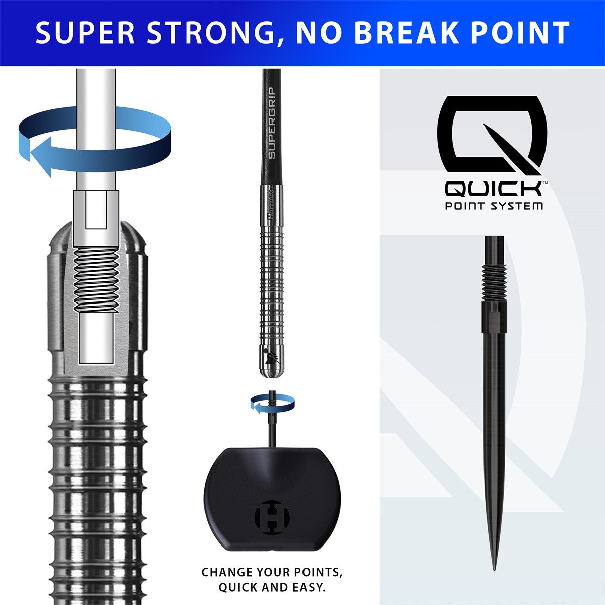 Harrows Supergrip Quick Point 90% (detail 12)
