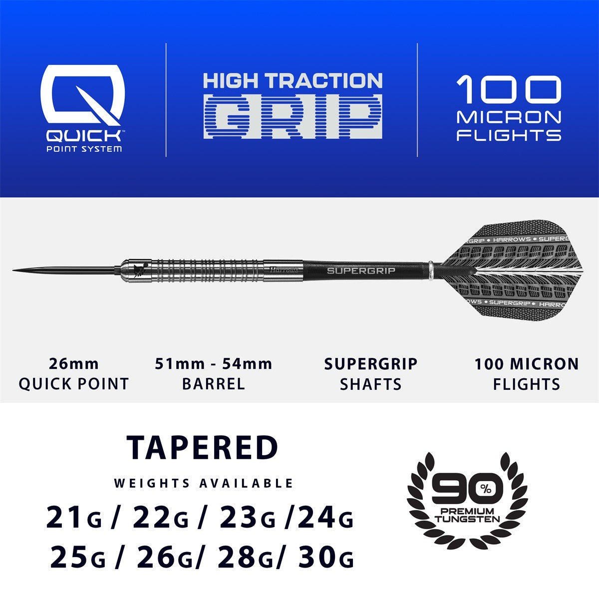 Harrows Supergrip Quick Point 90% (detail 20)