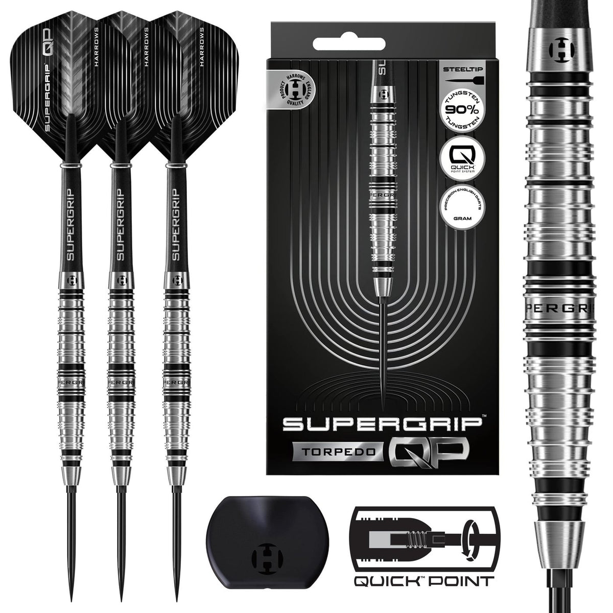 Harrows Supergrip Torpedo Quick Point 90%