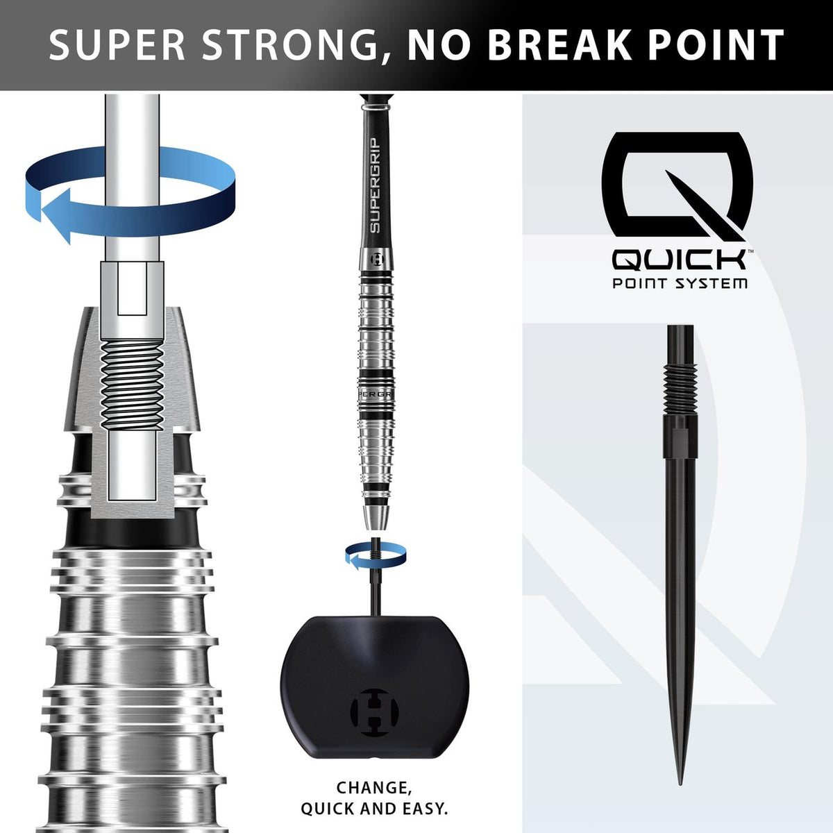 Harrows Supergrip Torpedo Quick Point 90% (detail 7)