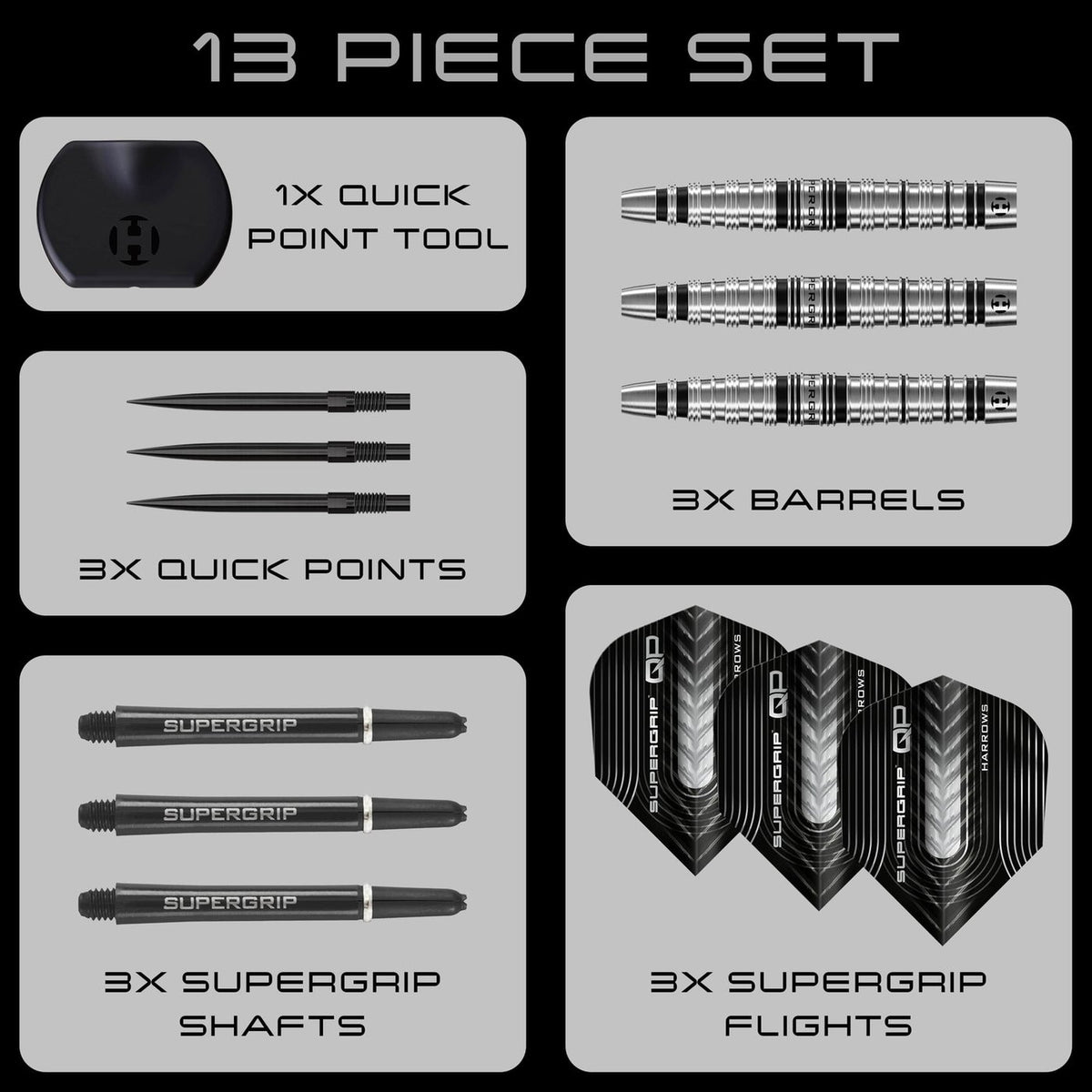 Harrows Supergrip Torpedo Quick Point 90% (detail 11)