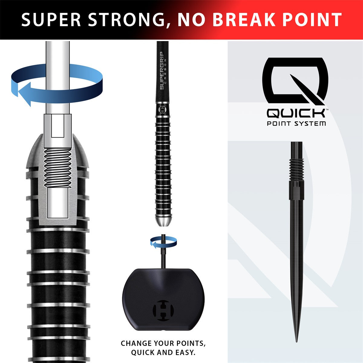 Harrows Supergrip Ultra Quick Point 90% (detail 7)